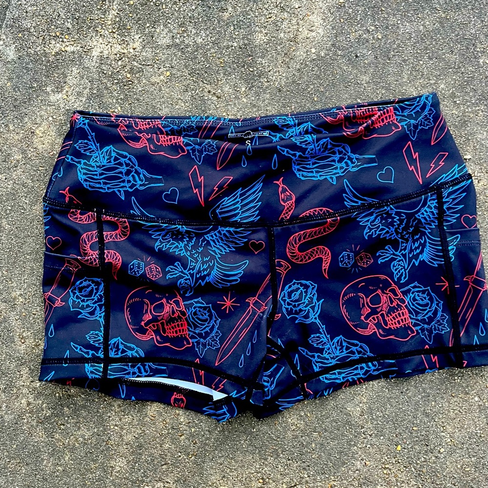 Feed Me Fight Me athletic shorts